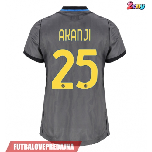 Lacne Ženy Futbalové dres Inter Milan Manuel Akanji #25 2026-27 Krátky Rukáv - Tretina